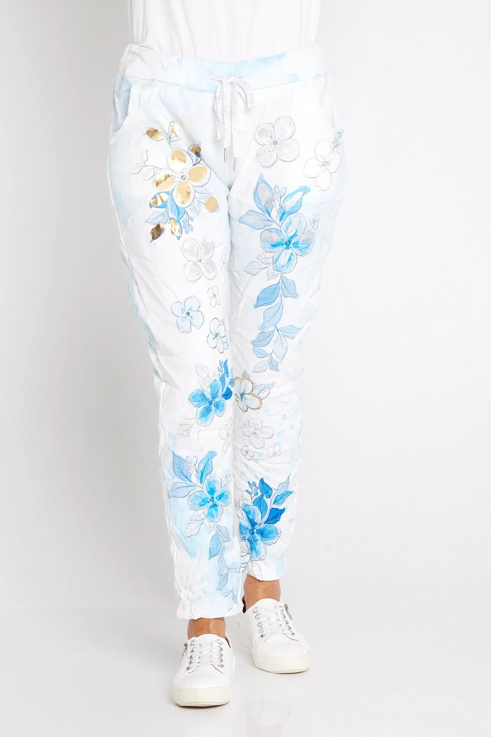 Alina Pants - Sky Bloom