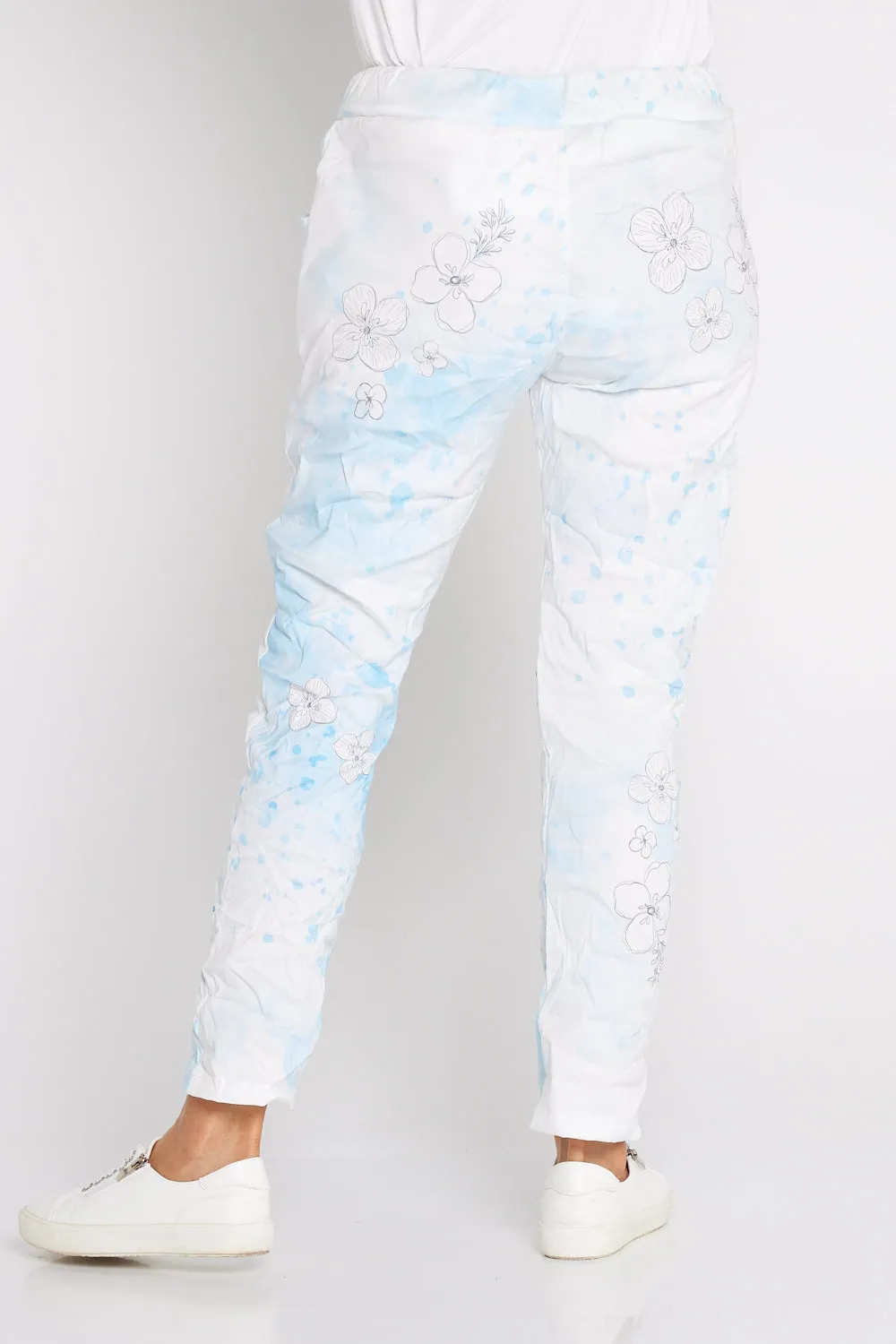 Alina Pants - Sky Bloom