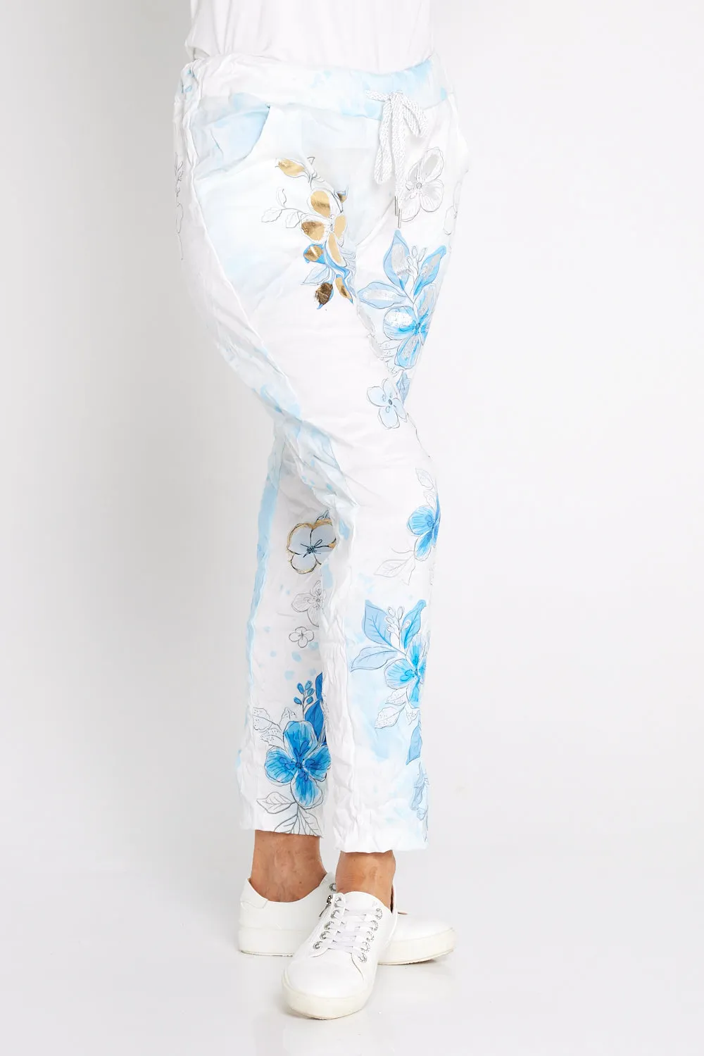 Alina Pants - Sky Bloom