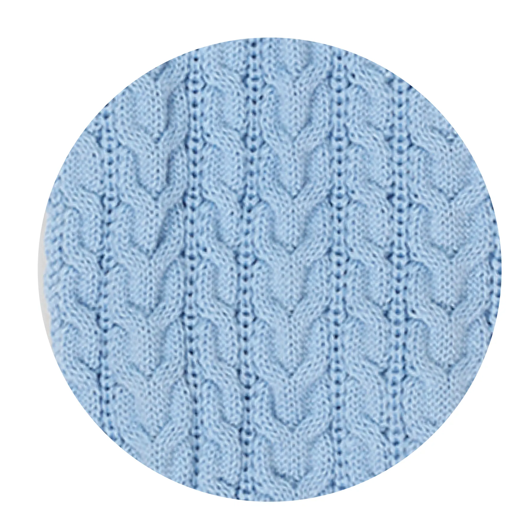 Blue Cloud Cable Knit Dog Jumper