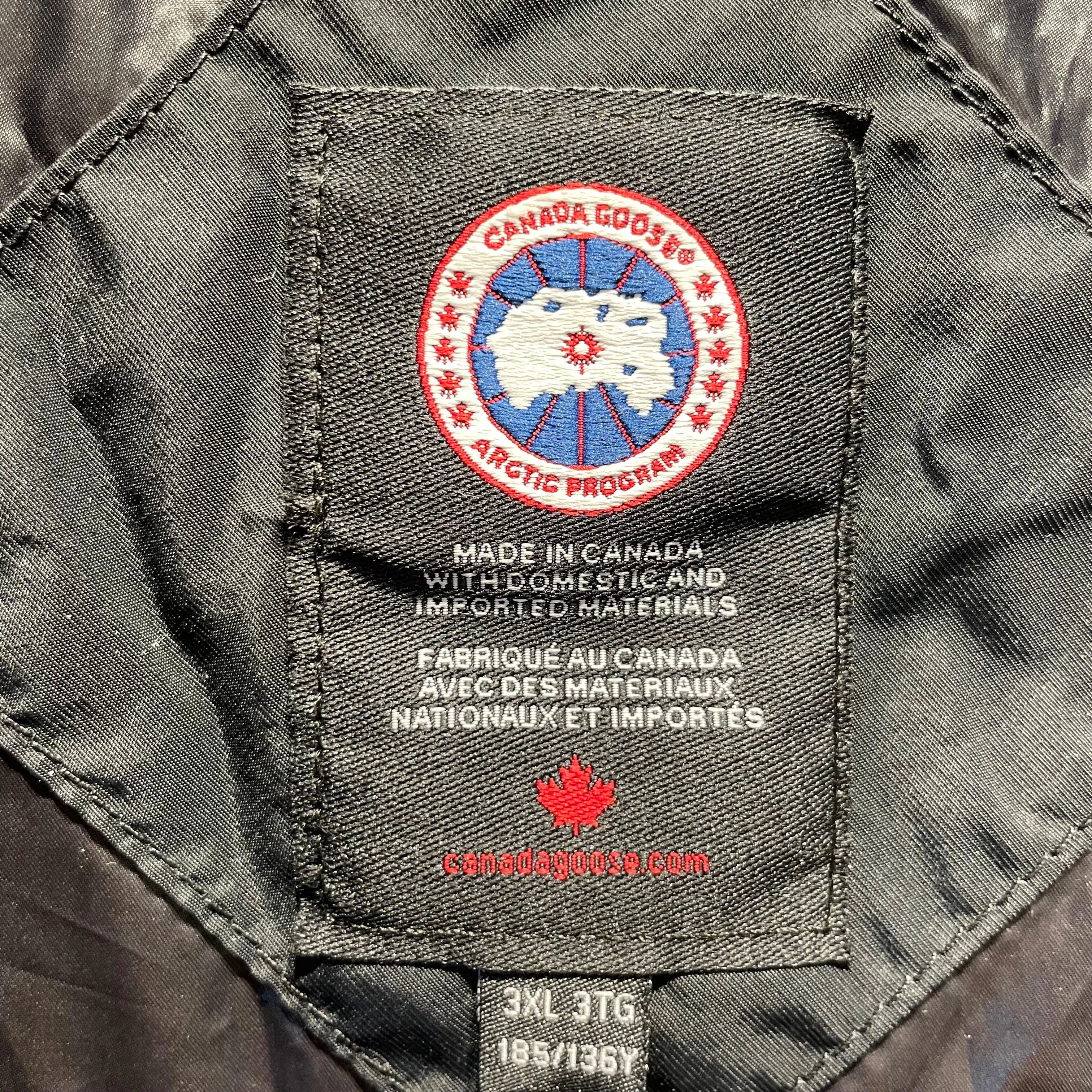 CANADA GOOSE/Trench Coat/XXXL/Nylon/BLK/DOWN JACKET