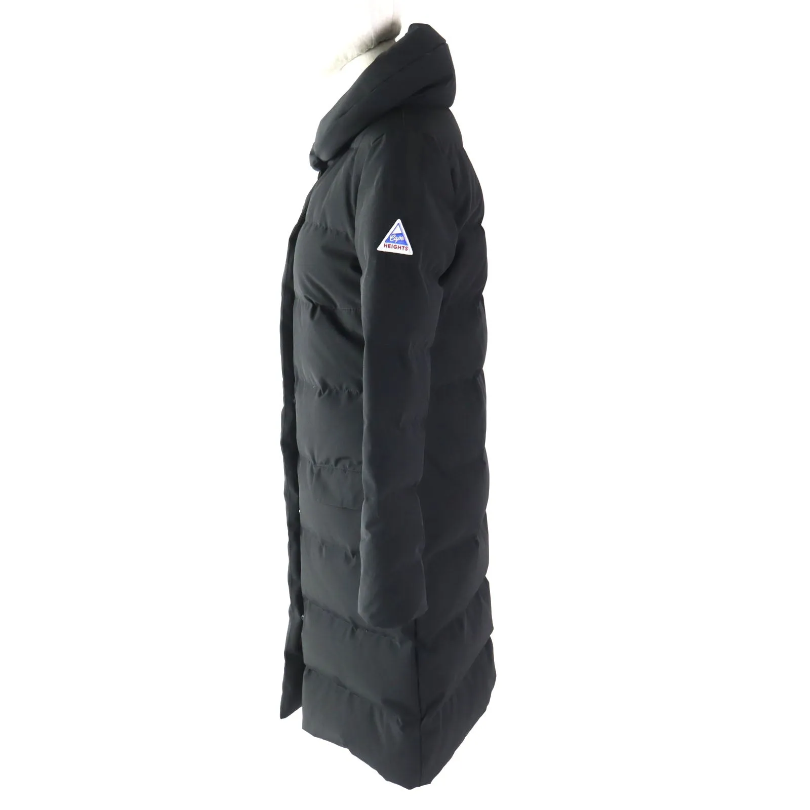 Cape Heights TAMEFORD Logo Patch Long Down Coat XS