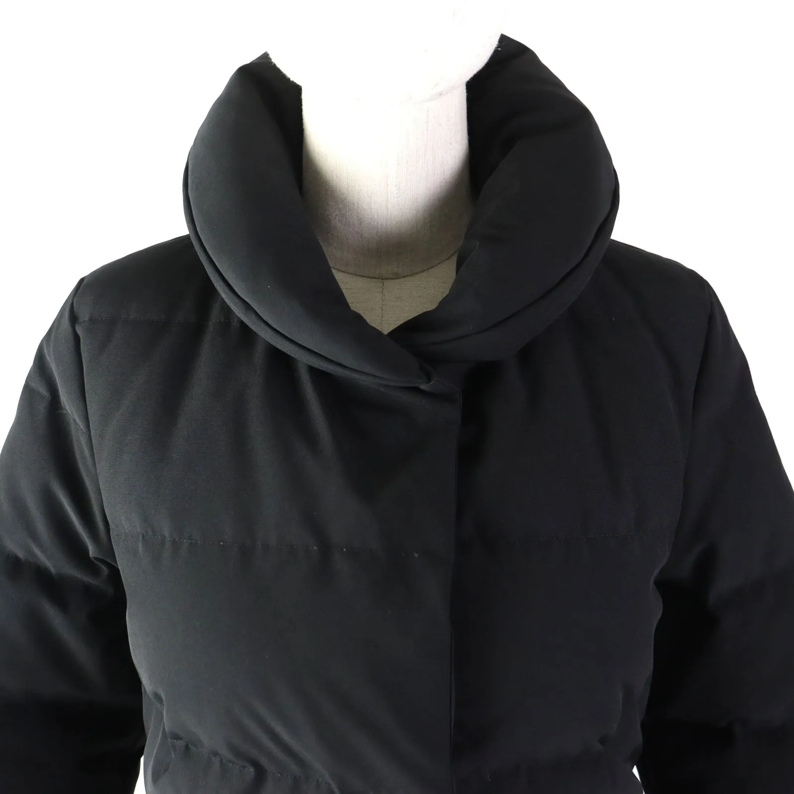 Cape Heights TAMEFORD Logo Patch Long Down Coat XS