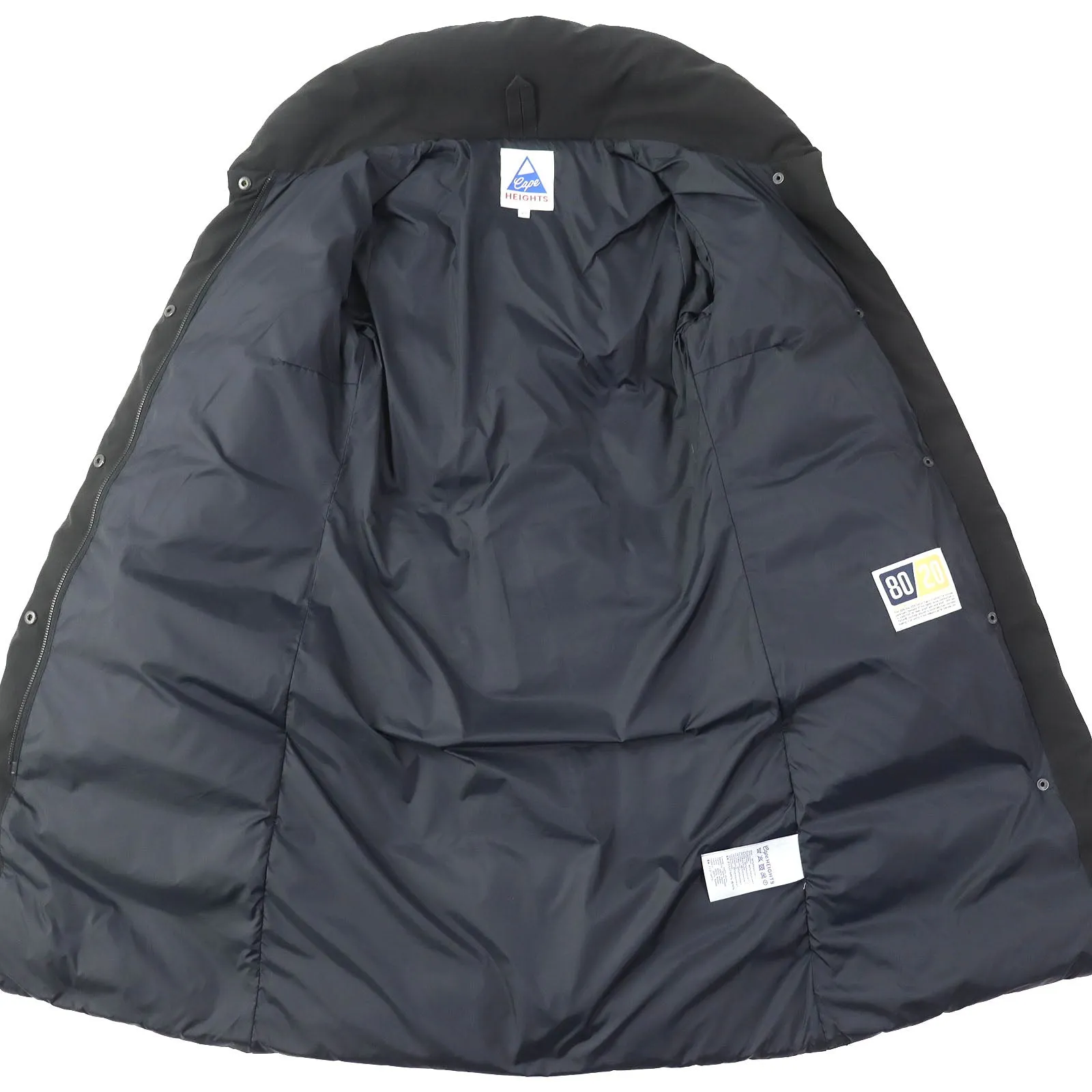 Cape Heights TAMEFORD Logo Patch Long Down Coat XS
