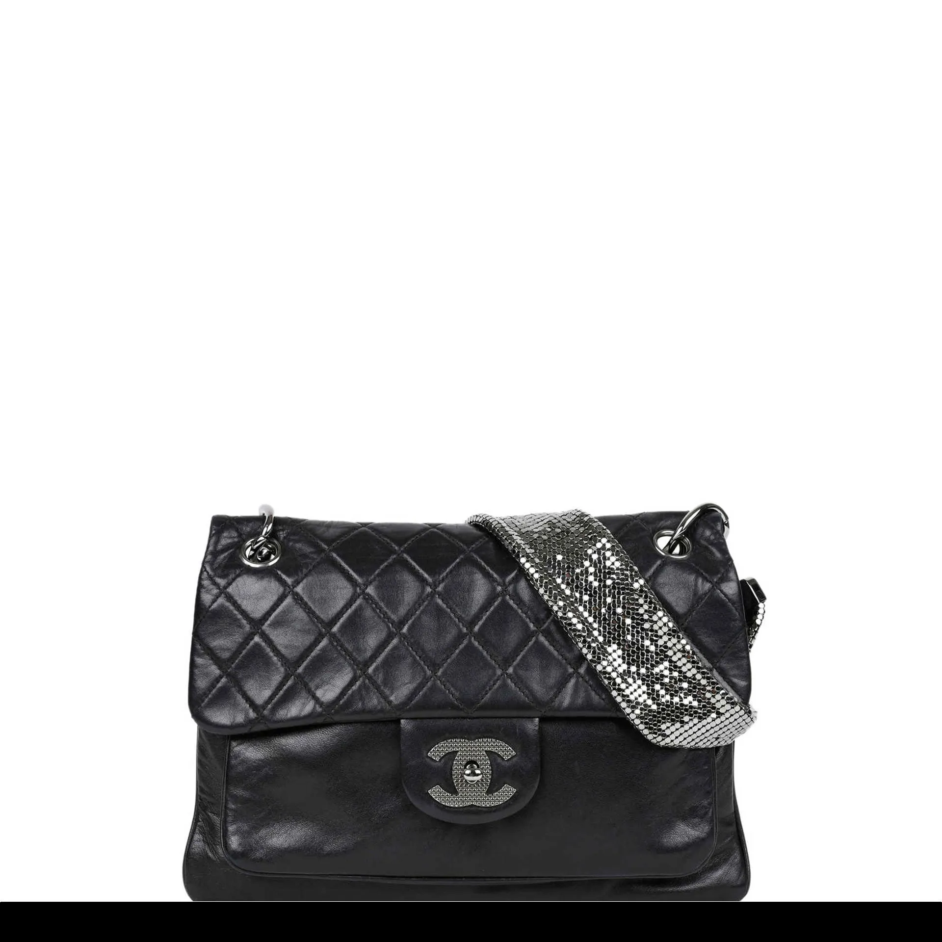 Chanel Metallic Mesh Limited Edition Soft Classic Flap Bag