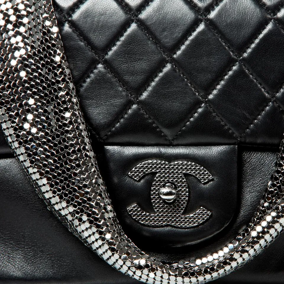 Chanel Metallic Mesh Limited Edition Soft Classic Flap Bag