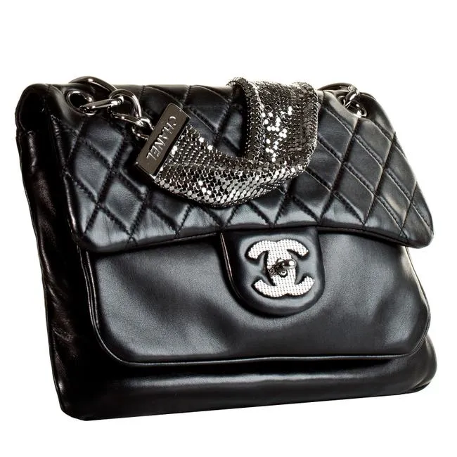 Chanel Metallic Mesh Limited Edition Soft Classic Flap Bag