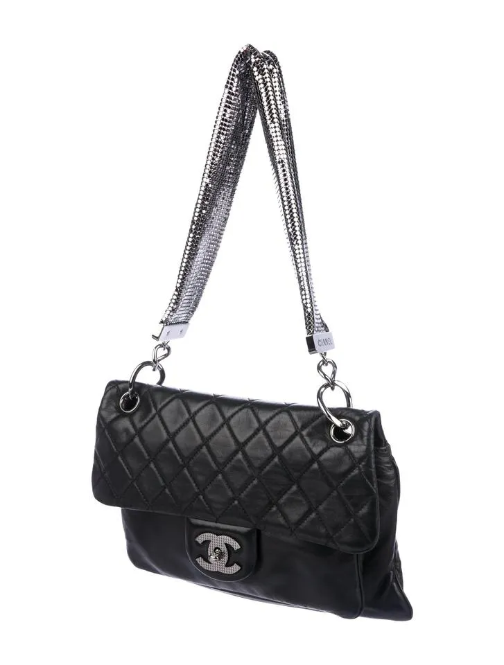 Chanel Metallic Mesh Limited Edition Soft Classic Flap Bag