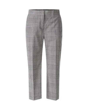Cropped Plaid Dress Pants