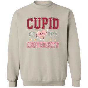 Cupid University Crewneck  Sweatshirt