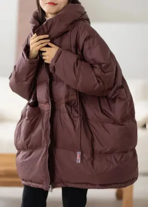 Duck Down Hooded Down Coat AH185