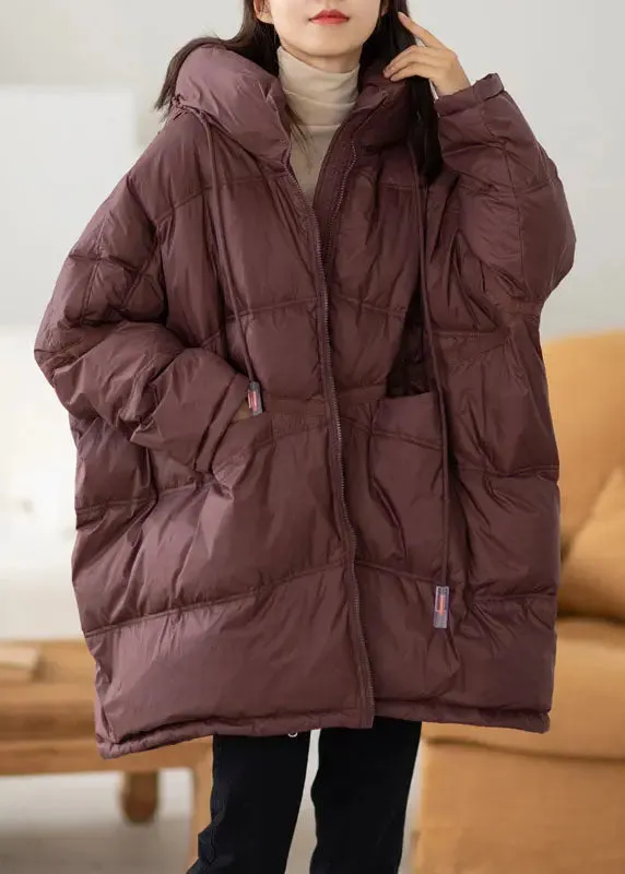Duck Down Hooded Down Coat AH185