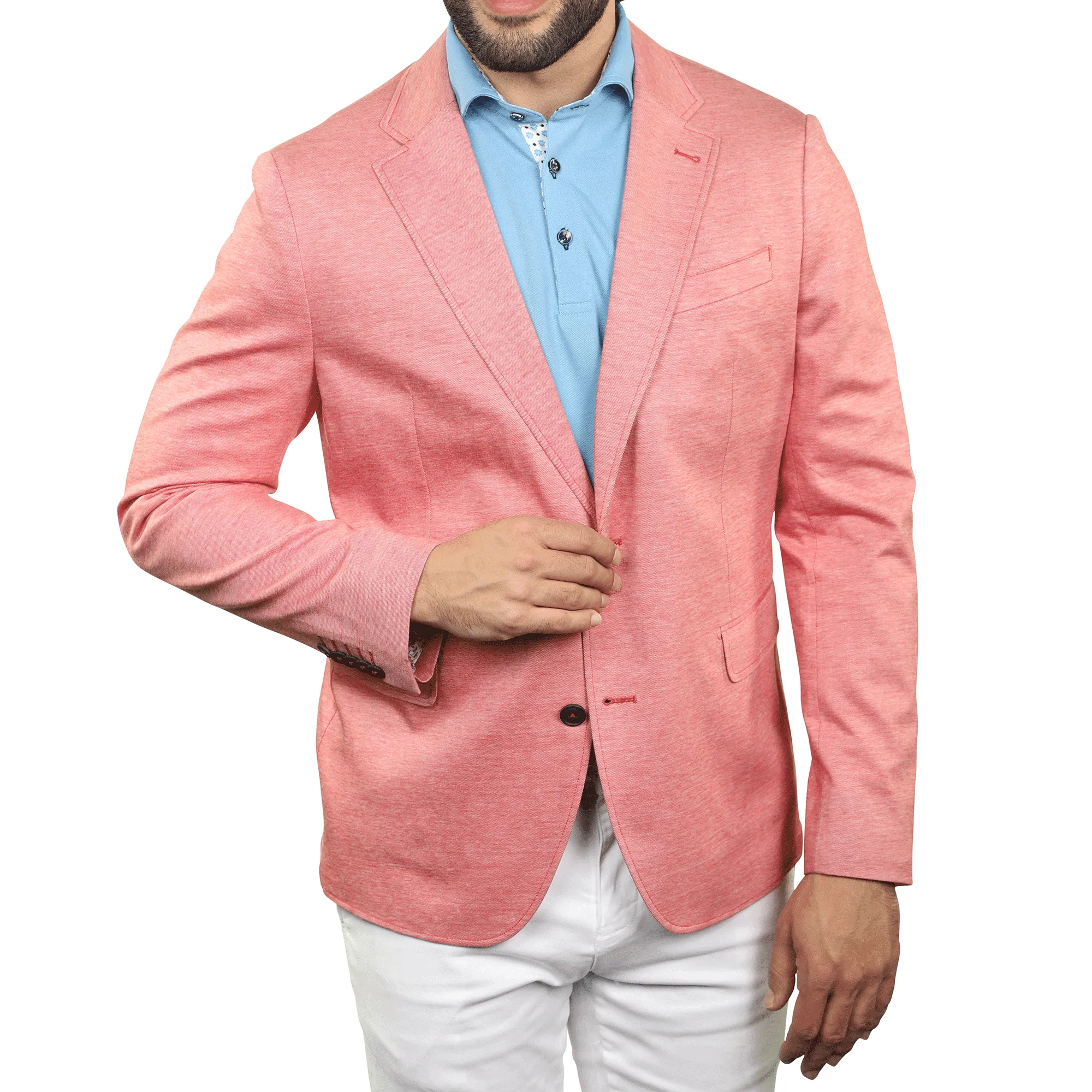 Eagle Red Cotton Knit Blazer