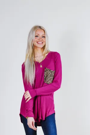Everyday Ease Magenta Top