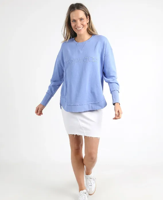 Foxwood Simplified Crew - Neon Blue