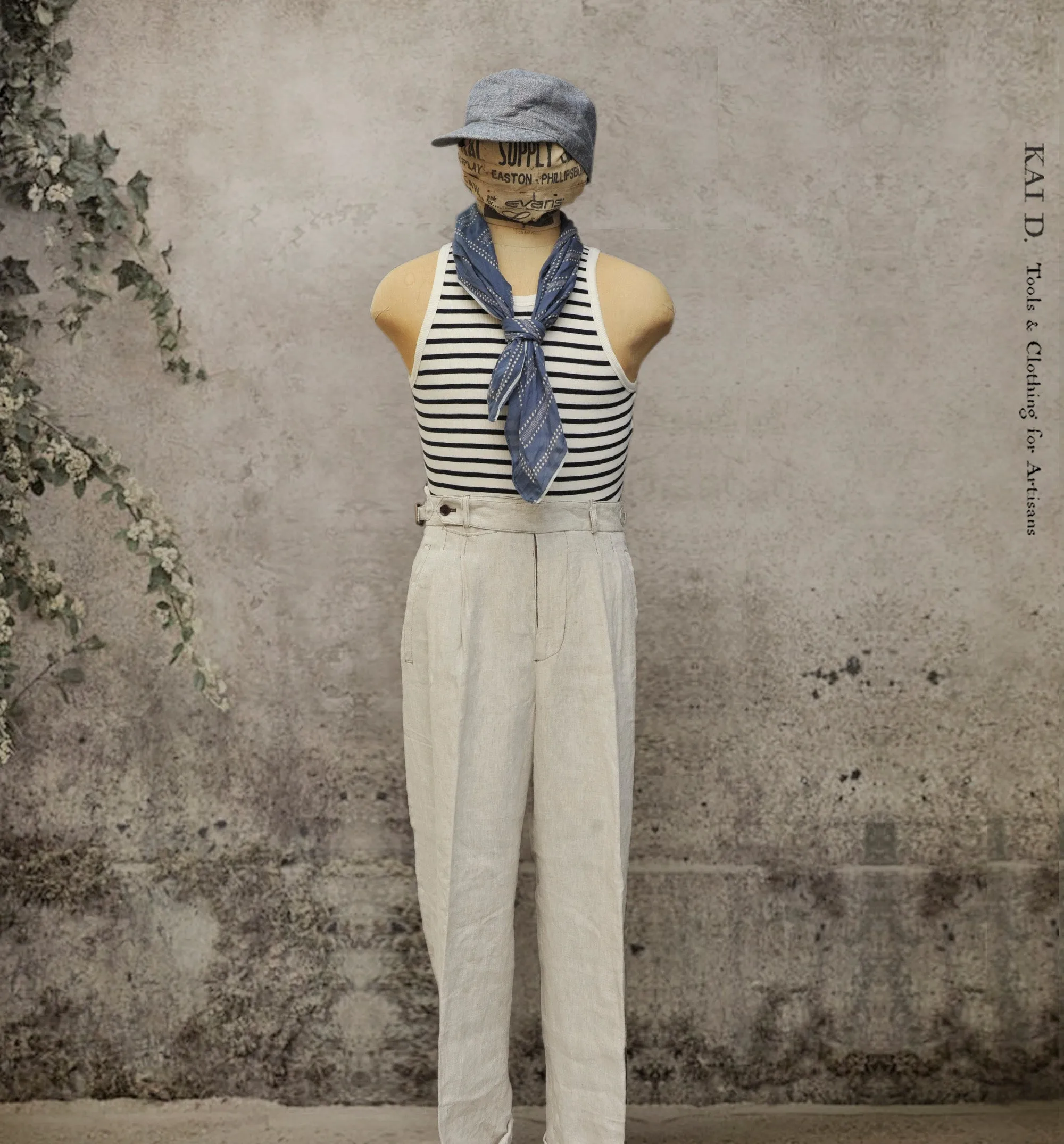 Gari Tank Top - Breton Stripe - M, XL