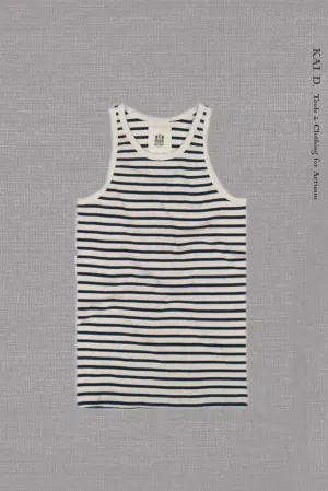 Gari Tank Top - Breton Stripe - M, XL