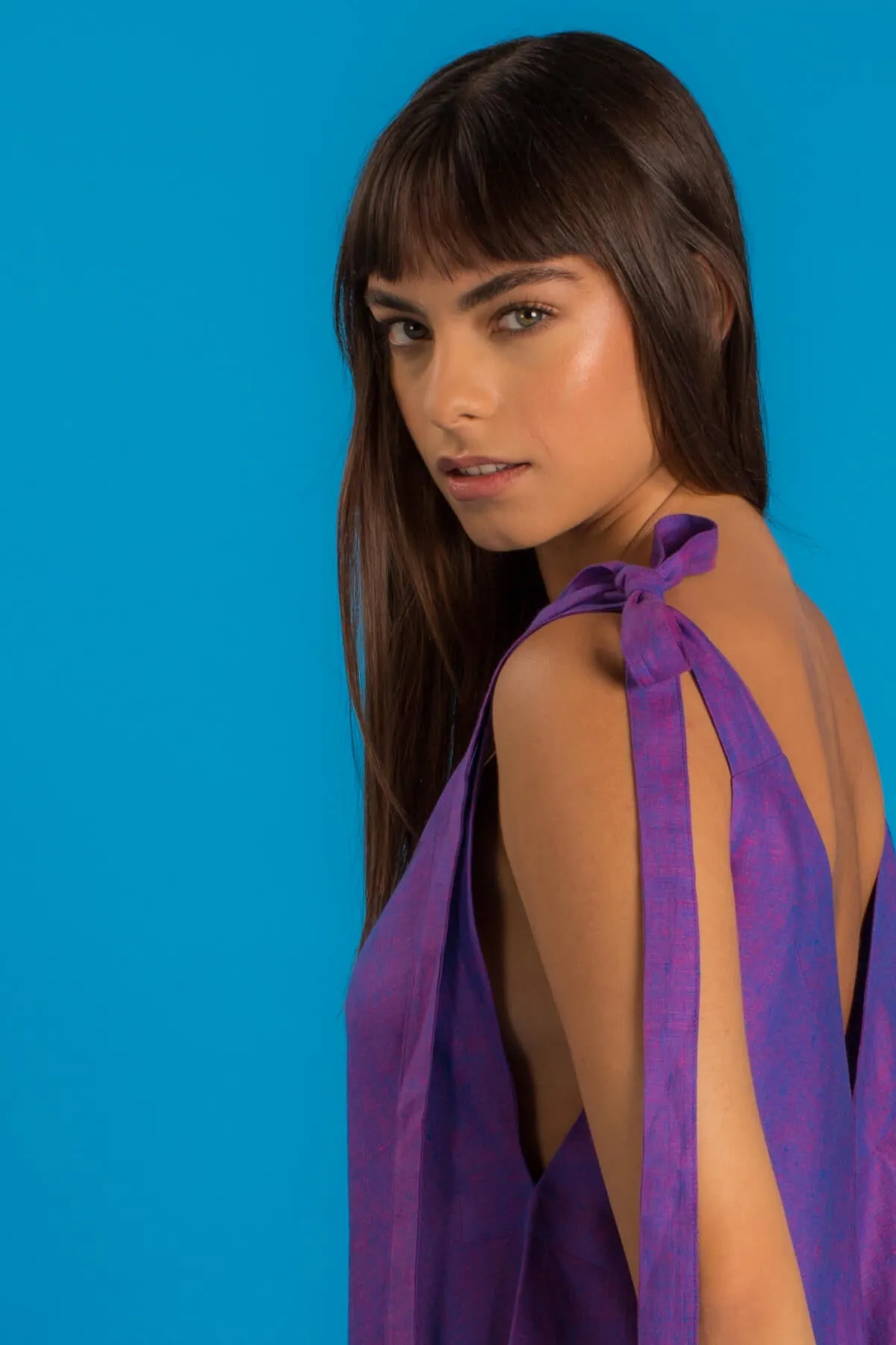 GRANADINA Linen Jumper - Violet