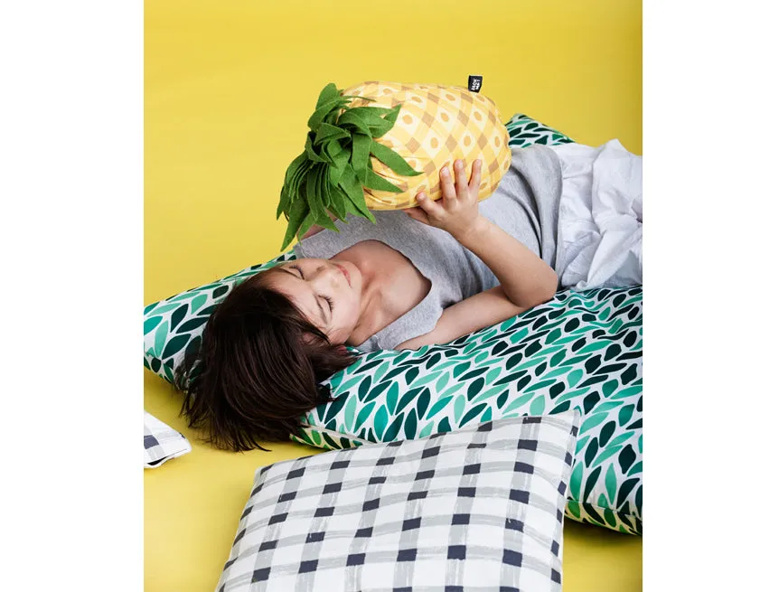 Grey Gingham Waterproof Small Cushion Cover