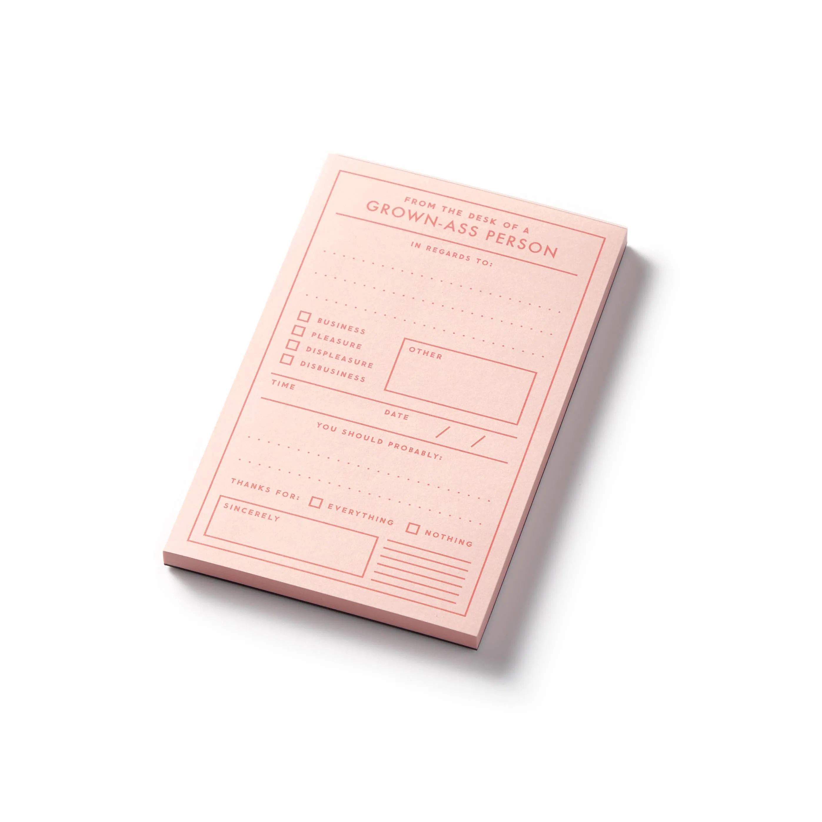 Grown-ass Person Memo Pad
