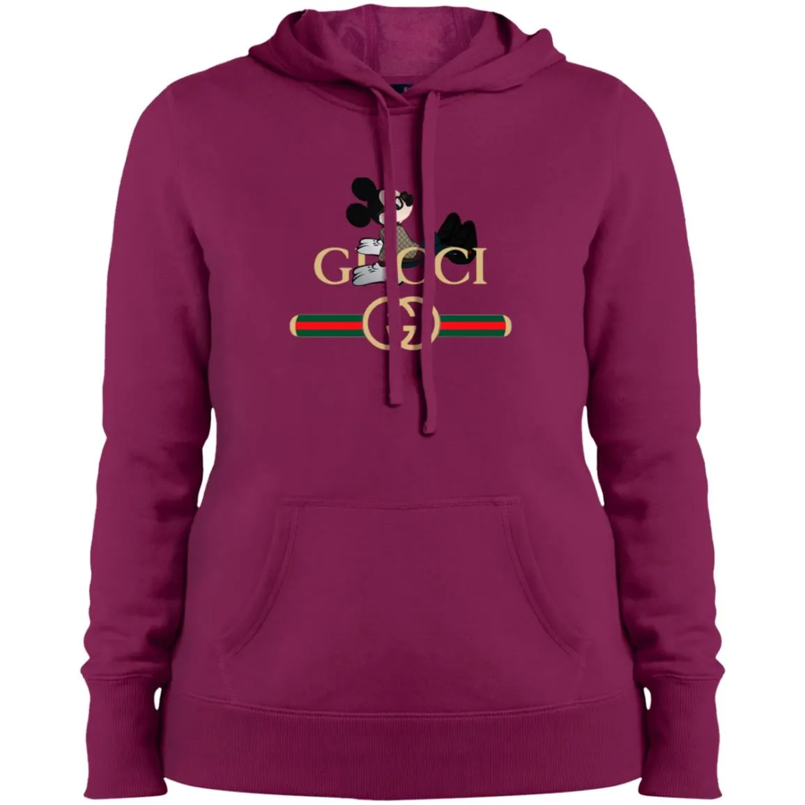 Gucci Mickey T-shirt Women Hooded Sweatshirt