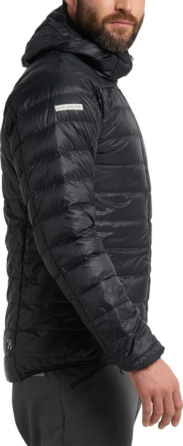 Haglöfs Men&#x27;s L.I.M Down Hood True Black | Buy Haglöfs Men&#x27;s L.I.M Down Hood True Black here | Outnorth