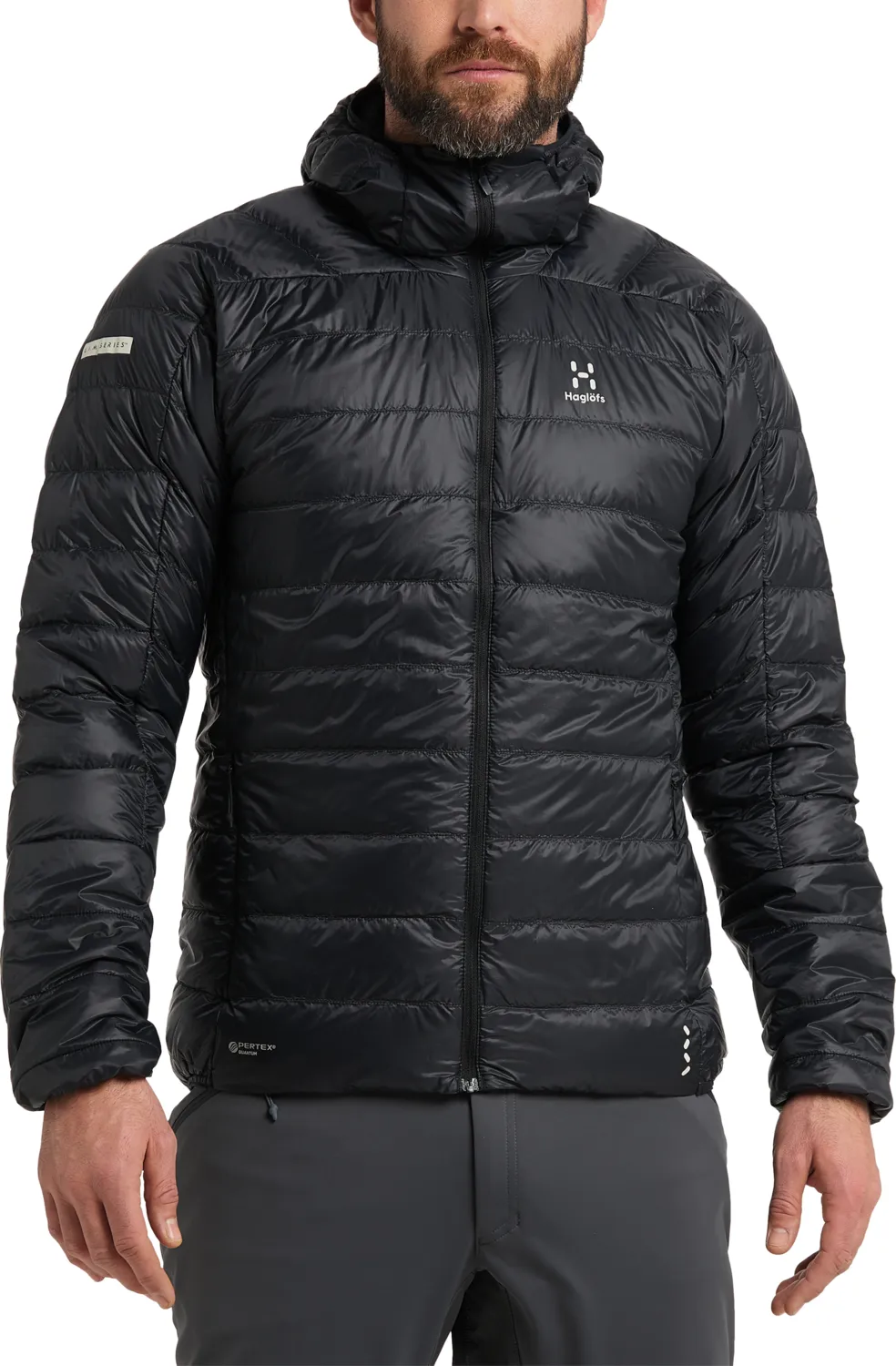 Haglöfs Men&#x27;s L.I.M Down Hood True Black | Buy Haglöfs Men&#x27;s L.I.M Down Hood True Black here | Outnorth