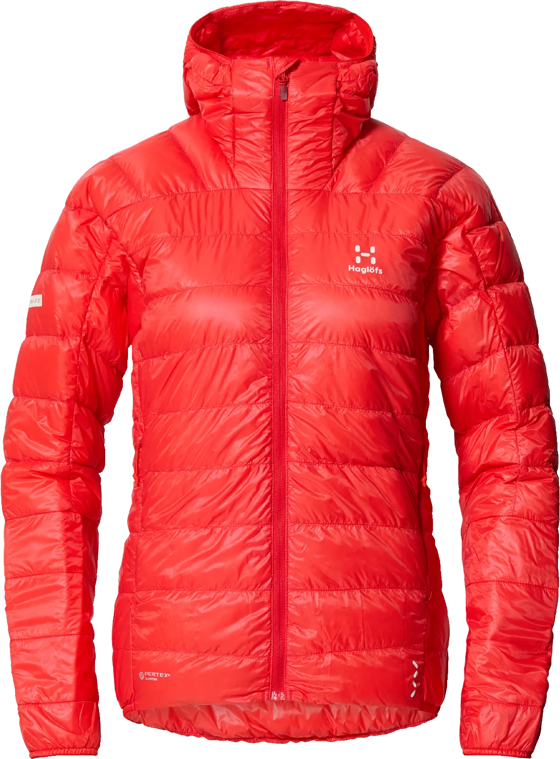 Haglöfs Women&#x27;s L.I.M Down Hood Poppy Red | Buy Haglöfs Women&#x27;s L.I.M Down Hood Poppy Red here | Outnorth