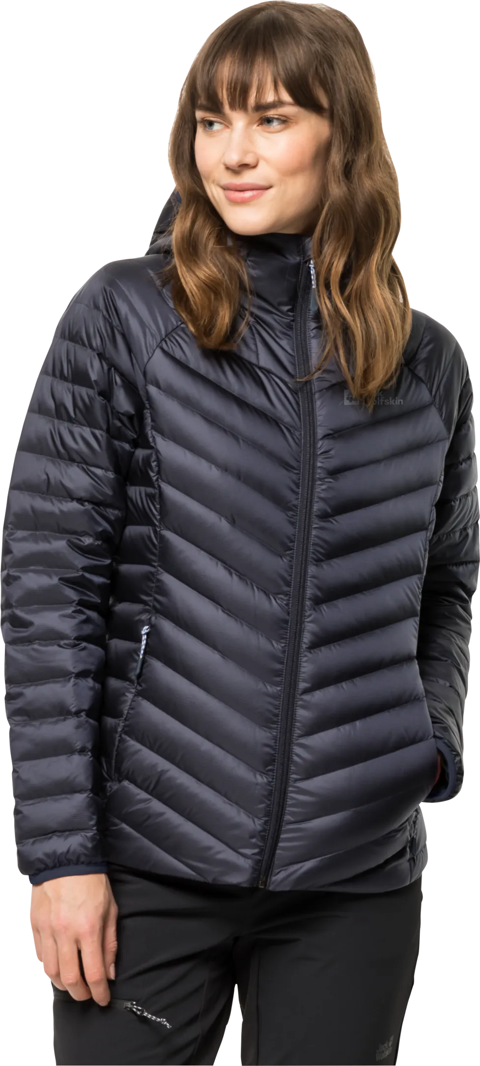Jack Wolfskin Women&#x27;s Passamani Down Hoody Graphite | Buy Jack Wolfskin Women&#x27;s Passamani Down Hoody Graphite here | Outnorth