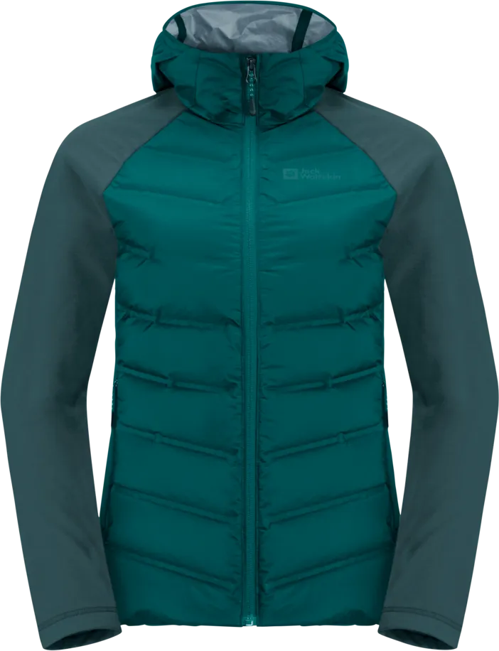 Jack Wolfskin Women&#x27;s Tasman Down Hybrid Sea Green | Buy Jack Wolfskin Women&#x27;s Tasman Down Hybrid Sea Green here | Outnorth