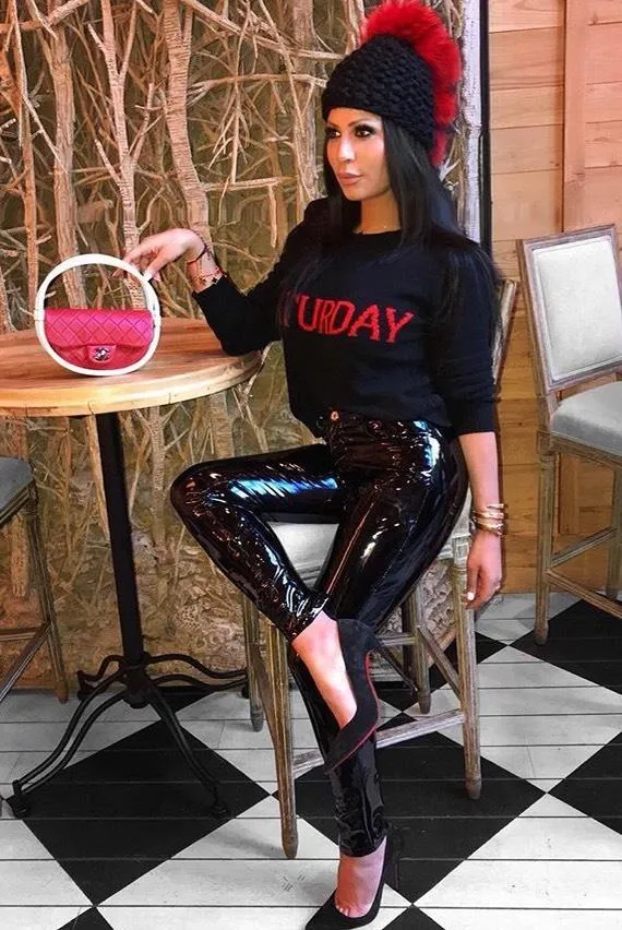 Jessica Bara Esther Coco Latex Pants