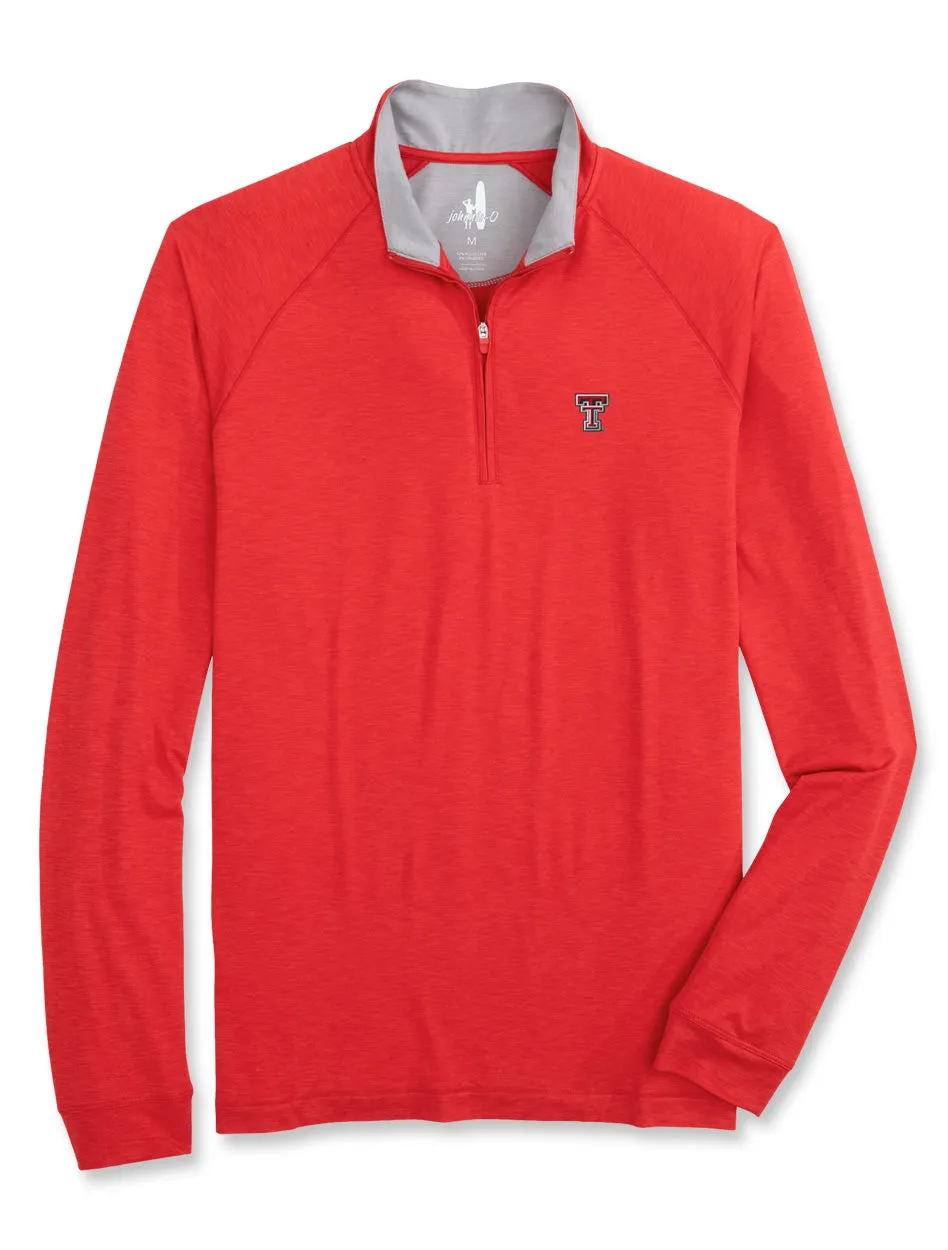 Johnnie-O Texas Tech "Freeborne" Quarter Zip MEN'S Pullover
