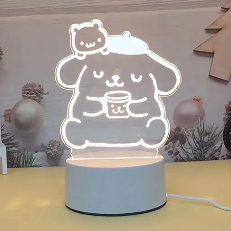 Kawaii Sanrio Monochromatic Night Light