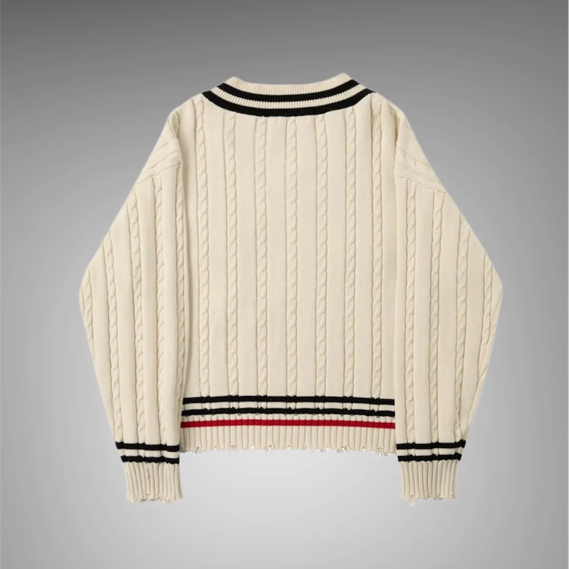 Lizoy Mens Knitted Jumper Cream