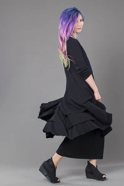 L/S Manifold Dress in Black Tokyo