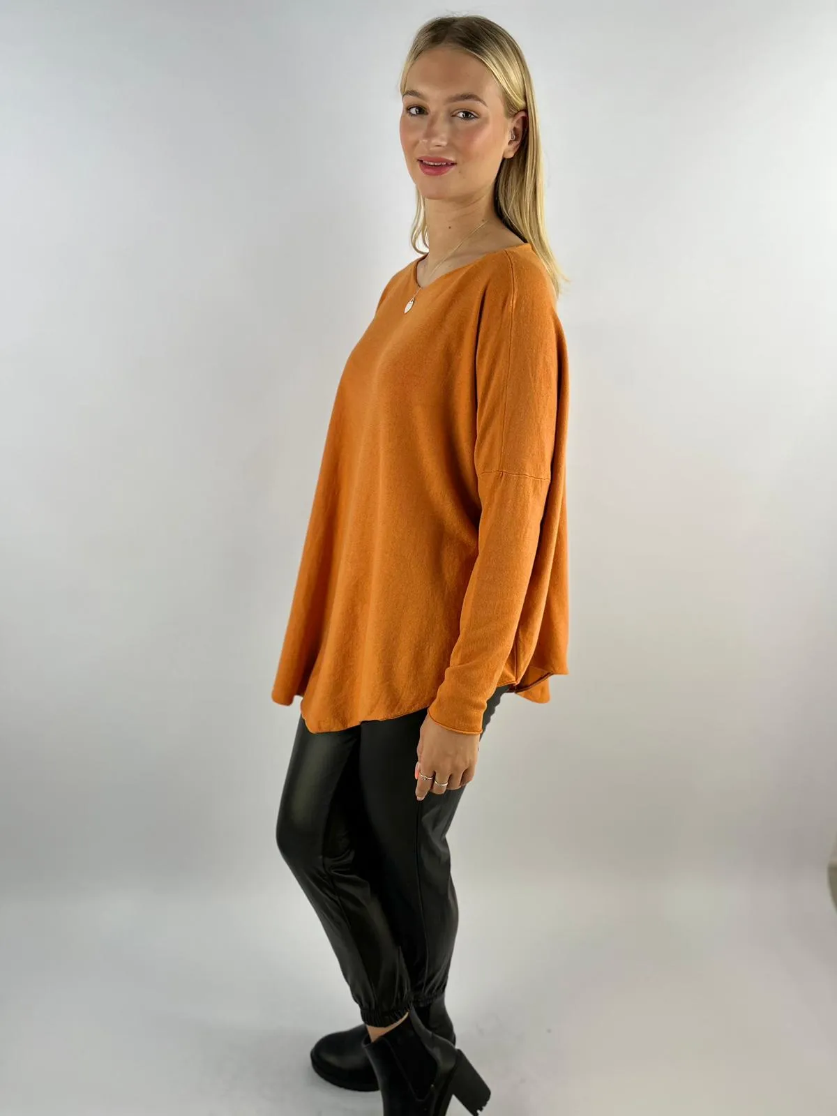 Made in Italy Scoop Knit Jumper For Women's