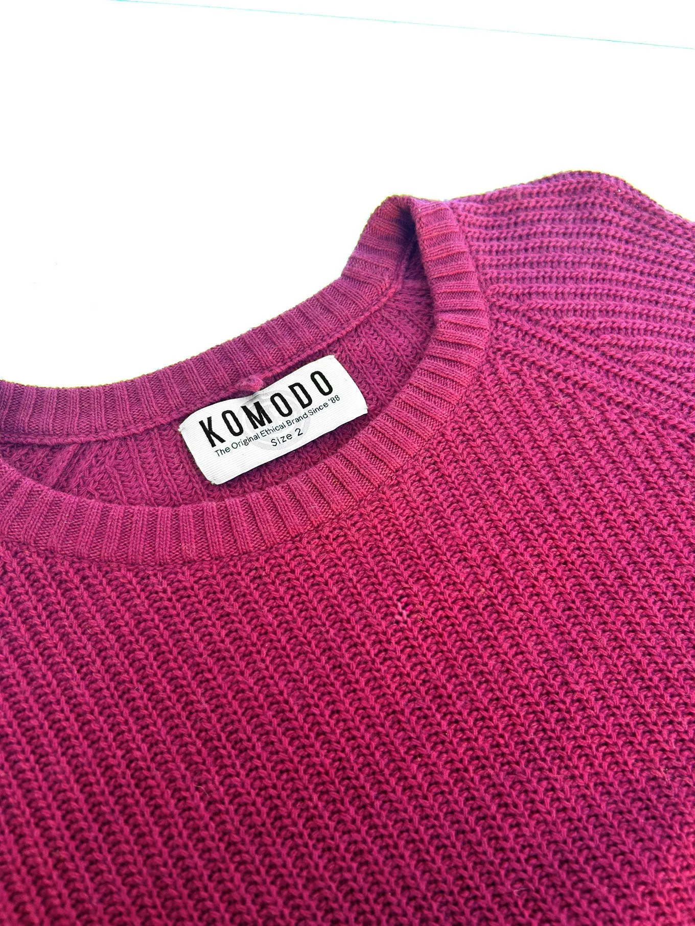 Men's Giovanni Wool Blend Jumper Fuschia