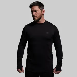 Men's Quiver Long Sleeve Crew (Black)