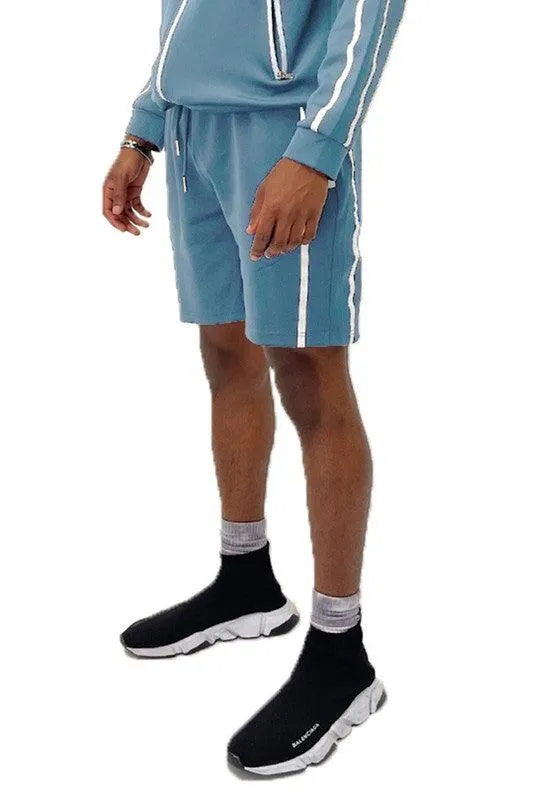 Mens Taped Stripe Basketball Shorts