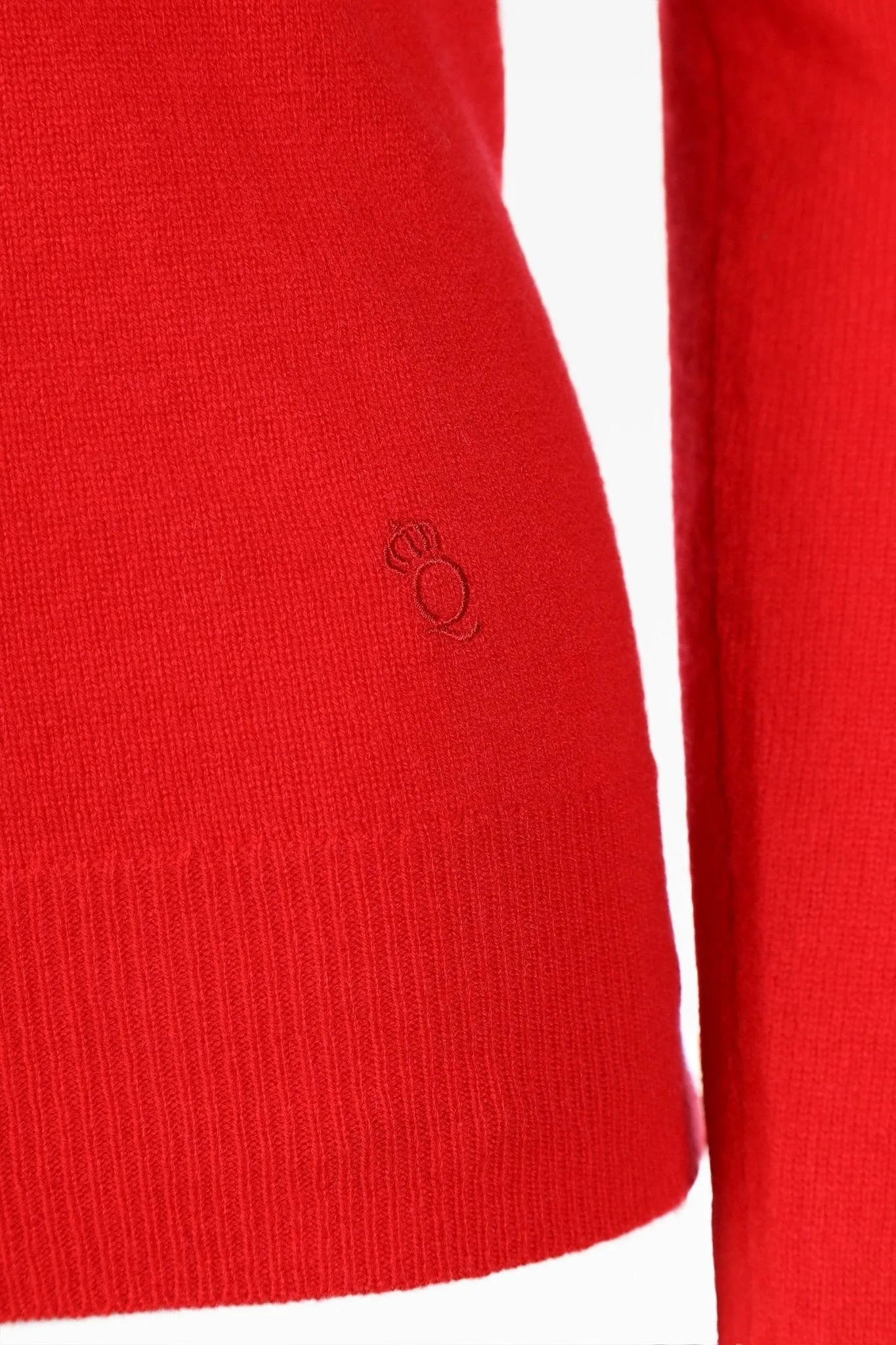 Millie Ladies Cashmere Crew Neck Jumper in Crimson Red