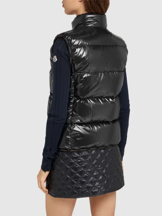 Moncler   Badia nylon laqué down vest 