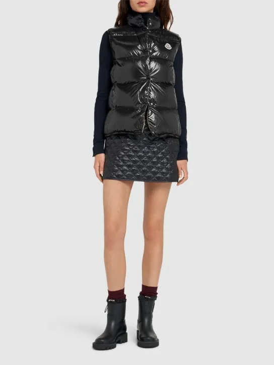 Moncler   Badia nylon laqué down vest 