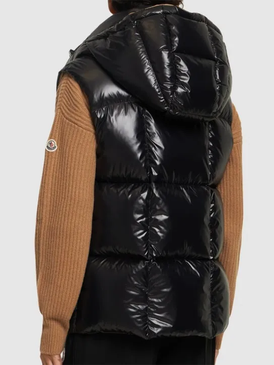 Moncler   Luzule nylon laquè down vest 