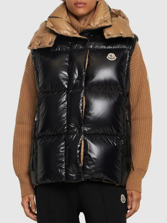 Moncler   Luzule nylon laquè down vest 