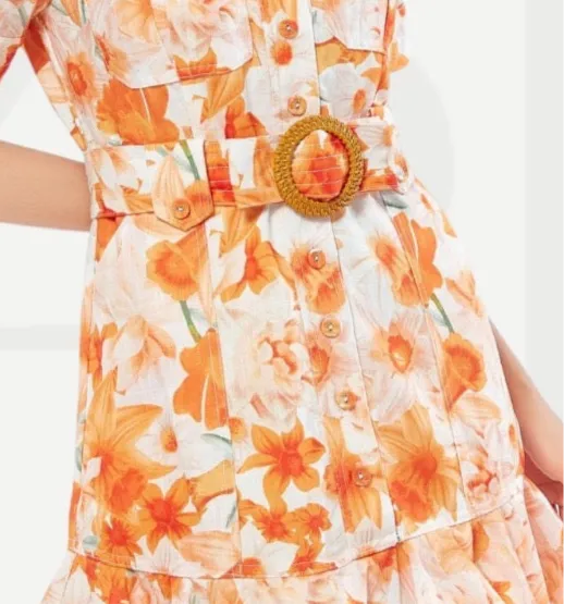 Monet Floral High Waisted Shorts