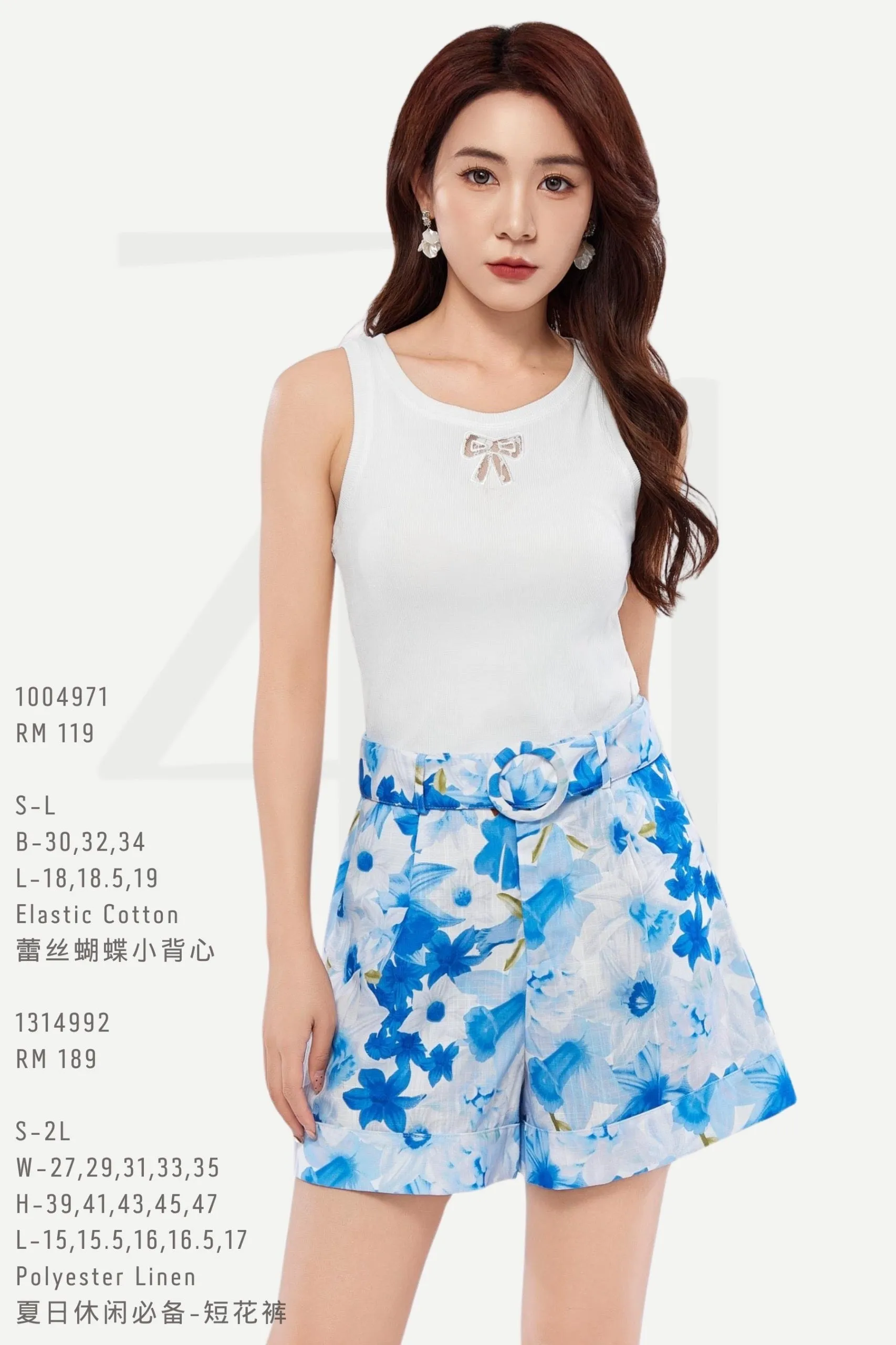 Monet Floral High Waisted Shorts