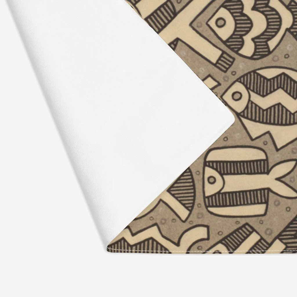 Monochromatic Fish Placemat