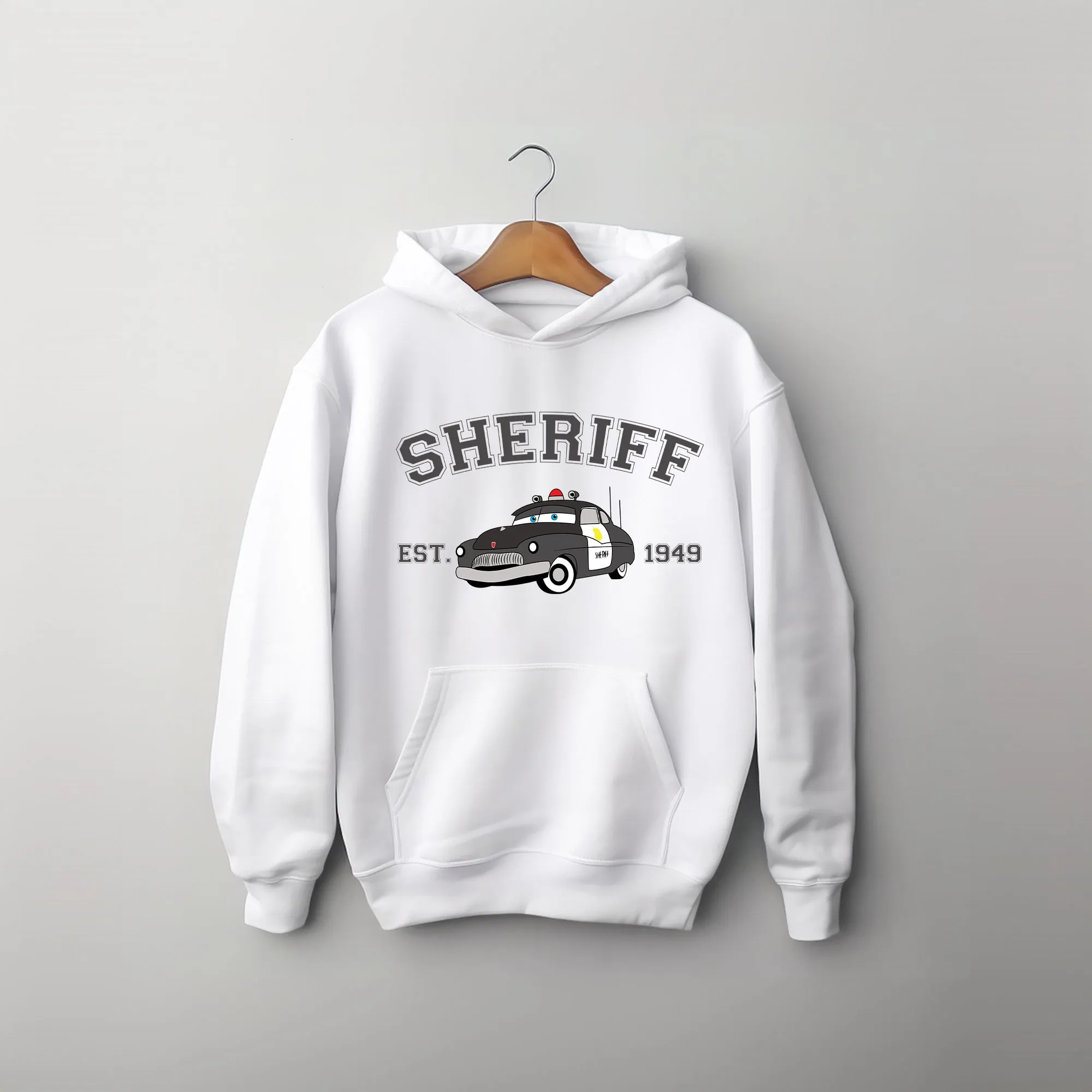 Personalized Disney Cars Sheriff Toddler Hoodie