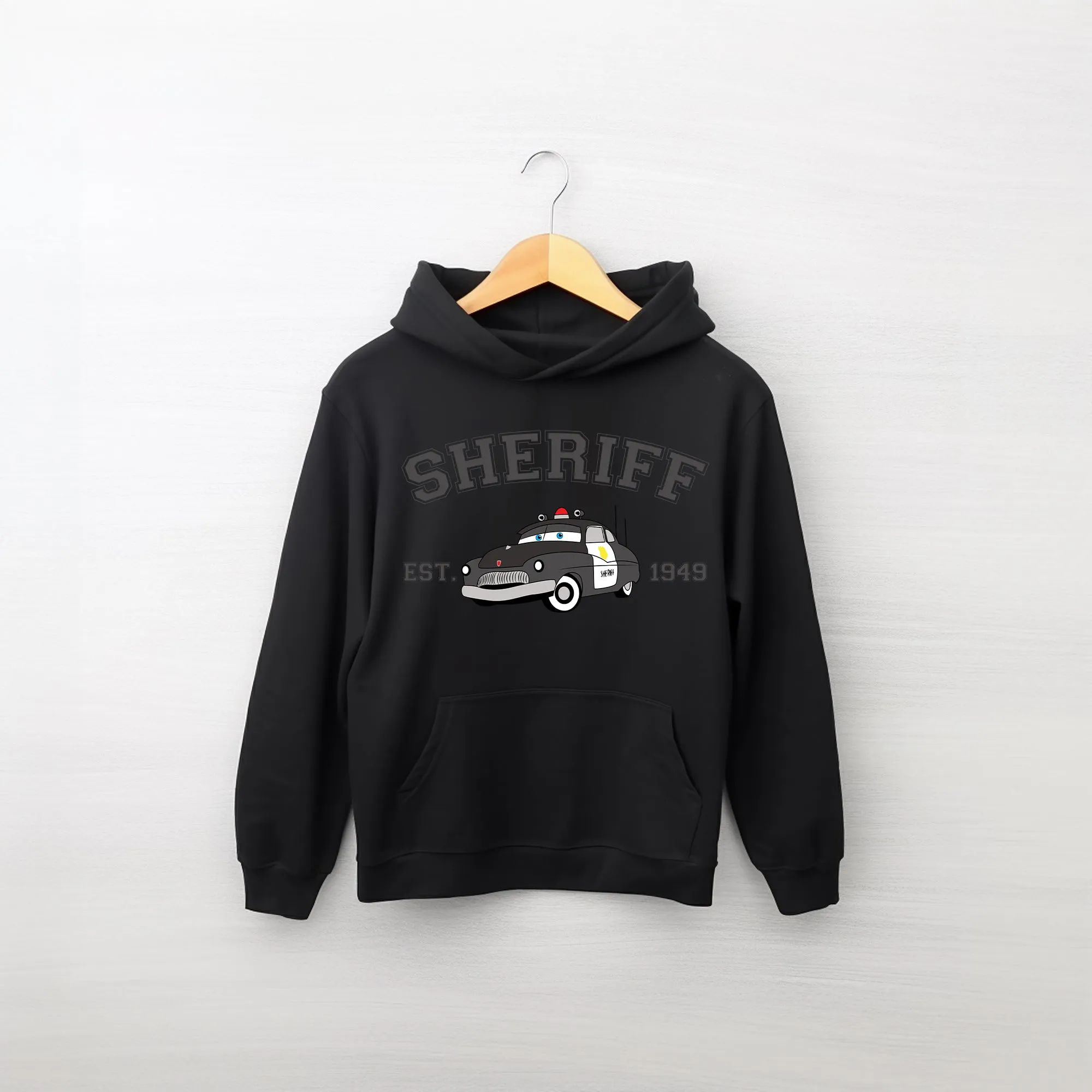 Personalized Disney Cars Sheriff Toddler Hoodie