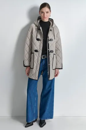 QUILTED COAT WITH TOGGLE